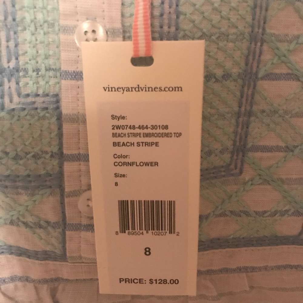Vineyard Vines- Beach stripe popover - NWT - Picture 6 of 7